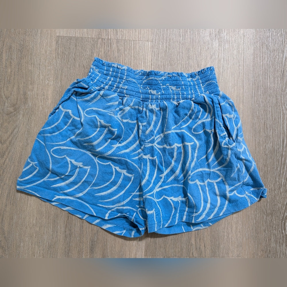 Tea Collection Blue Patterned Girl's Shorts - 7 - Preloved